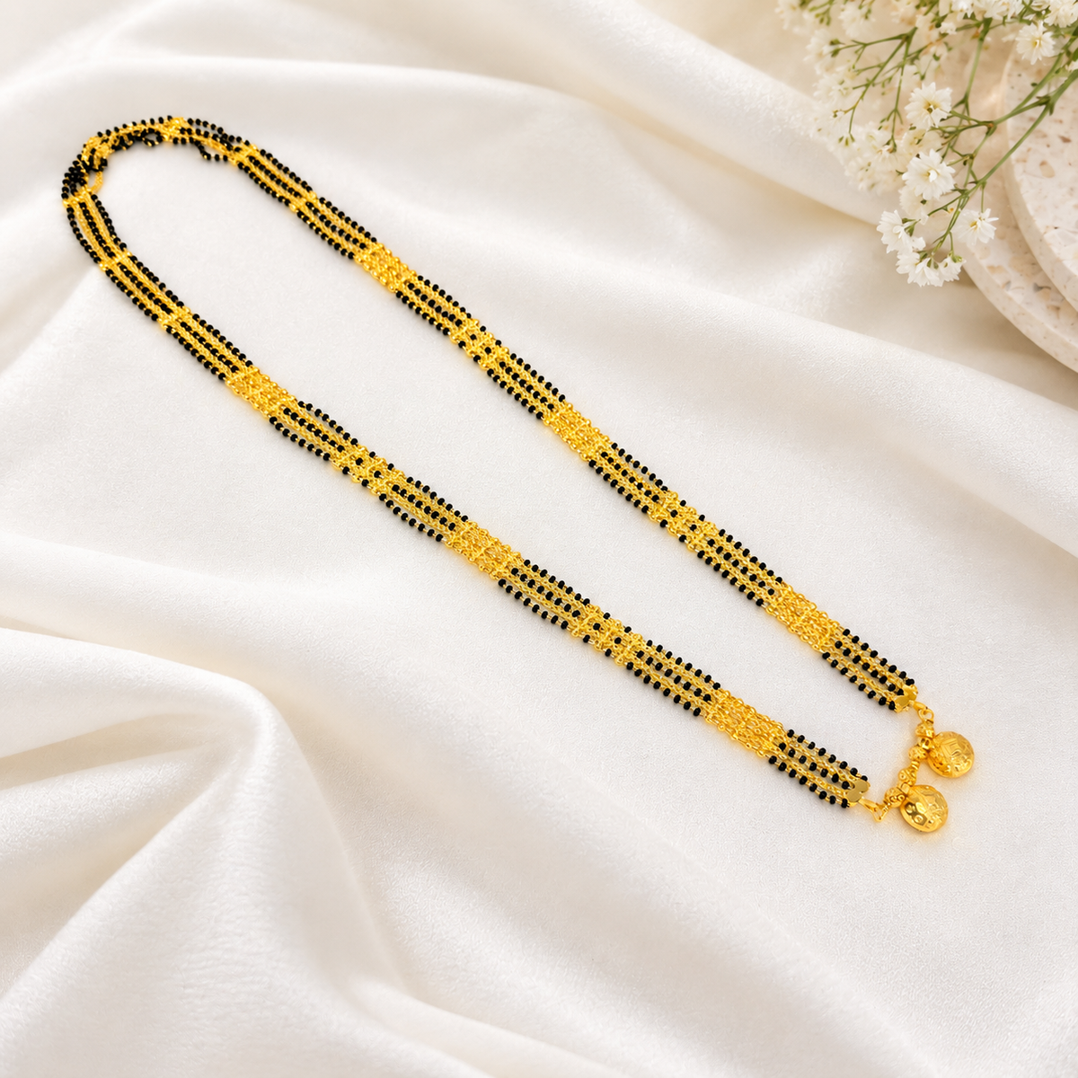 Disha Long Mangaslutra with pendant 34 inch