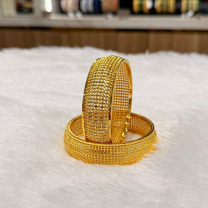 Rani Golden Broad Bangle