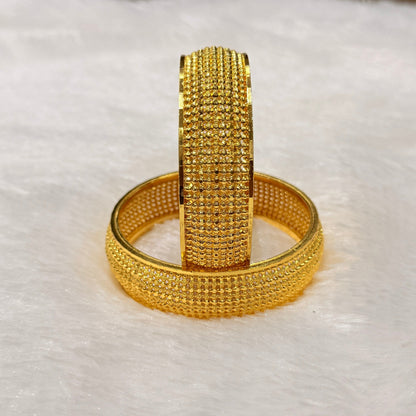 Rani Golden Broad Bangle