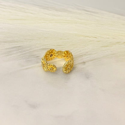 Floral loop Ring