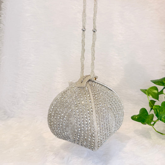 Eira Silver Potli Bag