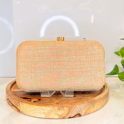 Zerina Golden Clutch