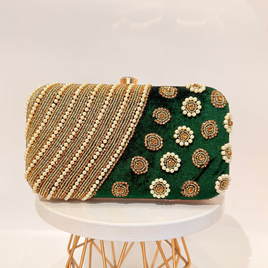 Muskan Clutch - Green