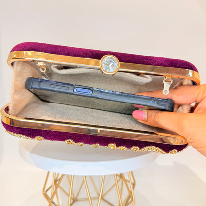 Alia Clutch - Violet