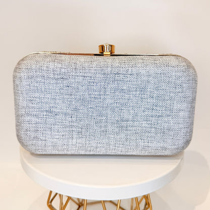 Multicolor Floral Clutch - Silver