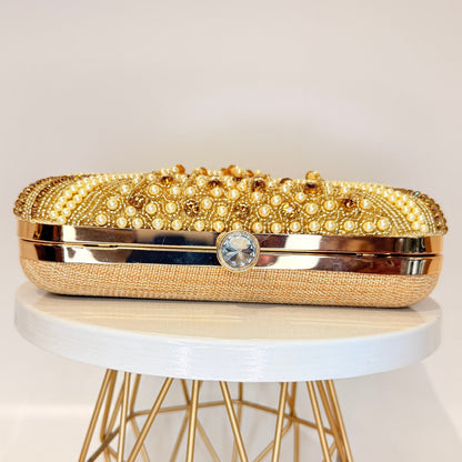 Ivara Tassel Clutch - Golden