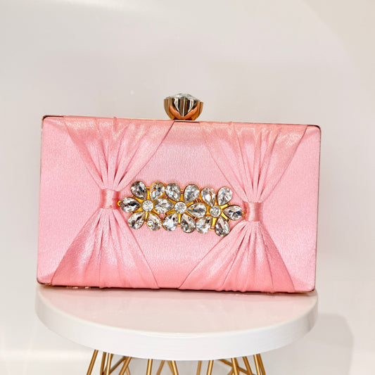 Myra Baby Pink Clutch