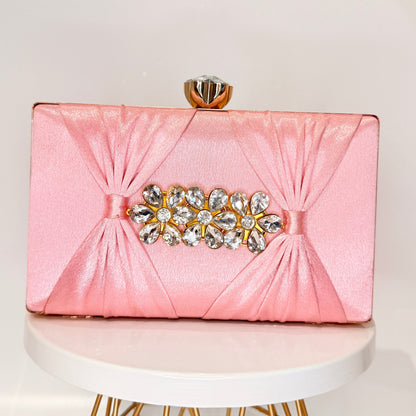 Myra Baby Pink Clutch