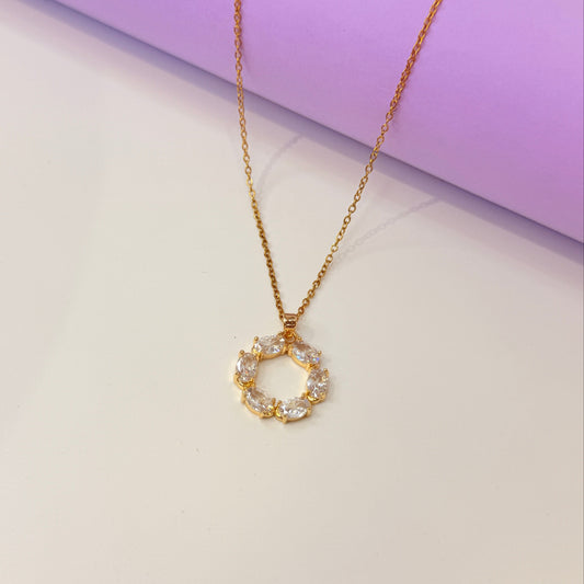 Diamond Loop Pendant Necklace