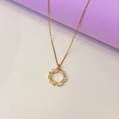 Diamond Loop Pendant Necklace