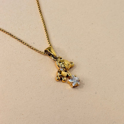 Teddy Star Pendant Necklace