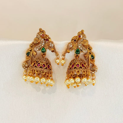 Peacock Multicolor Jhumka