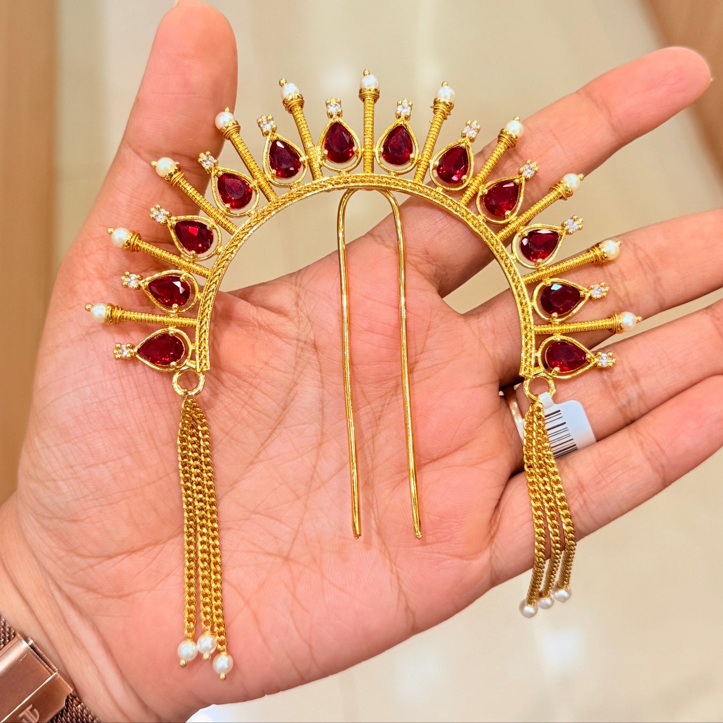 Hair Aati - Red Stones HA120