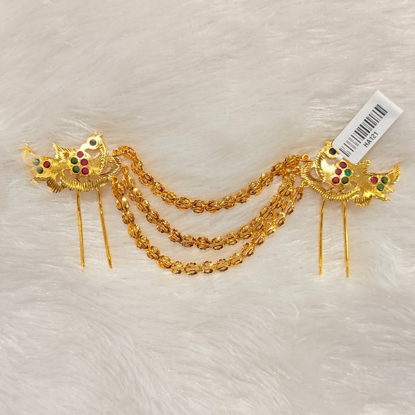 Peacock Hair Pisoli - Small HA121