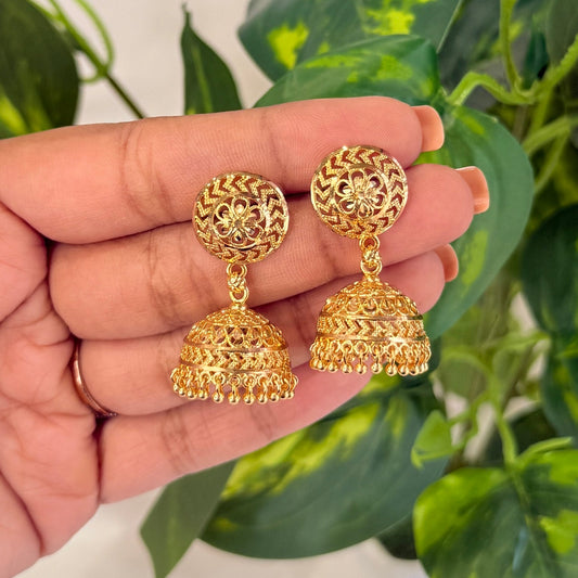 Vedika Golden Jhumka