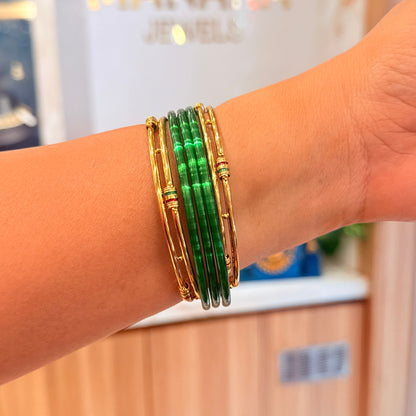Swanandi Golden Bangle