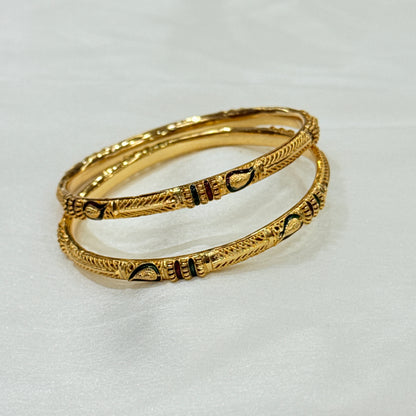 Aditi Meenakari Golden Bangle