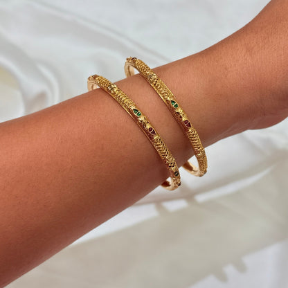 Drashti Meenakari Golden Bangle