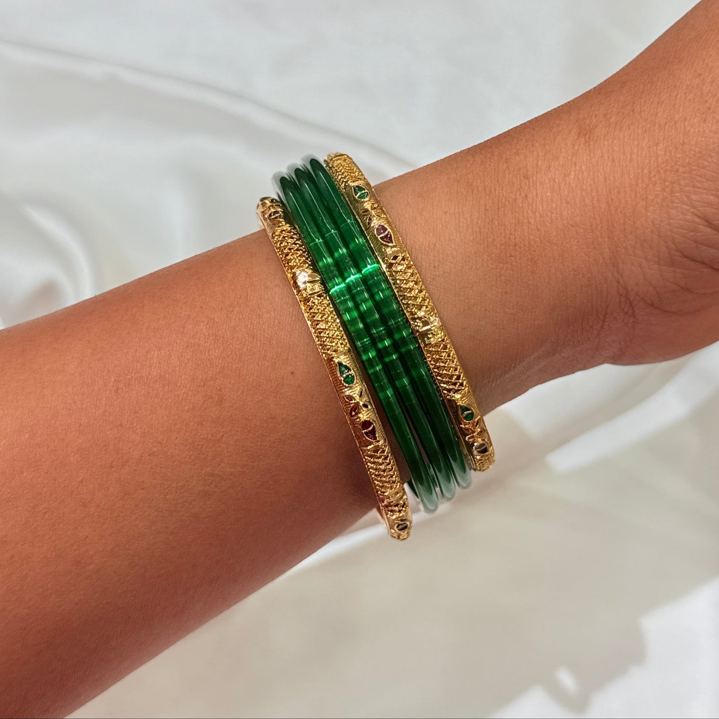 Drashti Meenakari Golden Bangle