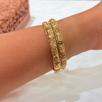 Jyoti Meenakari Golden Bangle