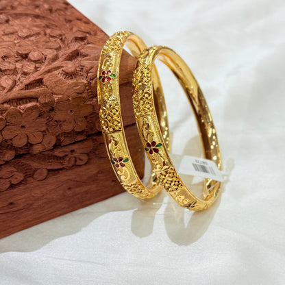 Jyoti Meenakari Golden Bangle