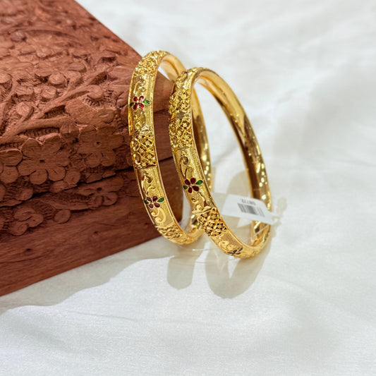 Jyoti Meenakari Golden Bangle