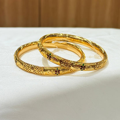 Jyoti Meenakari Golden Bangle