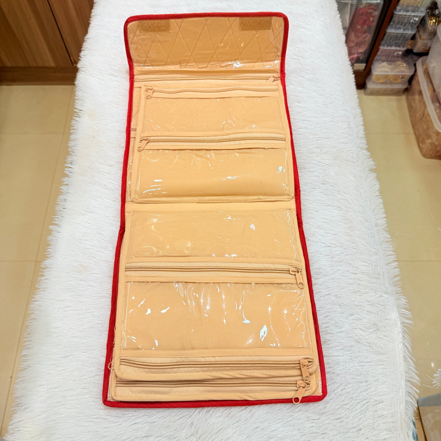 Rajvi Jewellery Organiser- Red