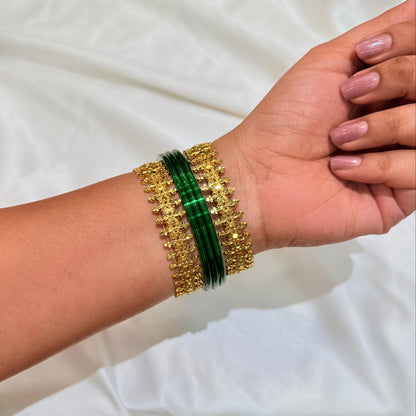 Vedika Golden Pichodi Bangle - GB452