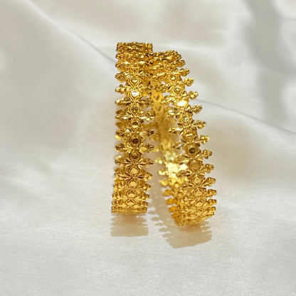 Vedika Golden Pichodi Bangle - GB452