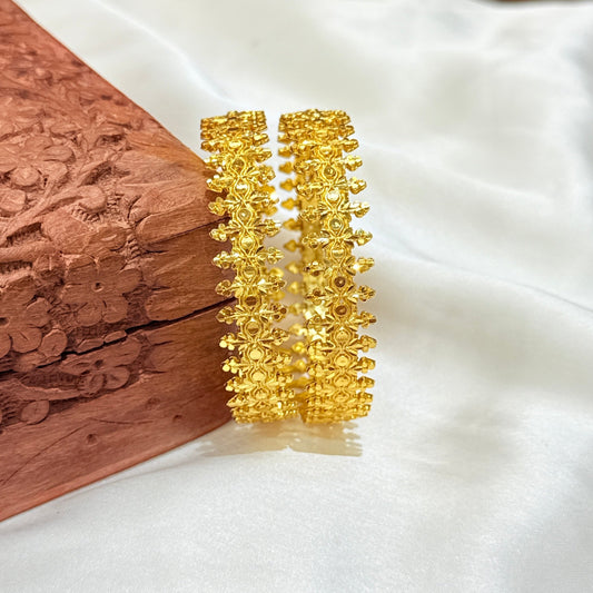 Vedika Golden Pichodi Bangle - GB452