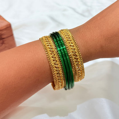 Rashmi Golden Pichodi Bangle GB619