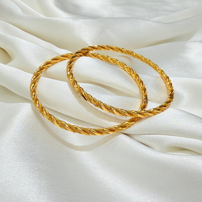 Tia Golden Bangle