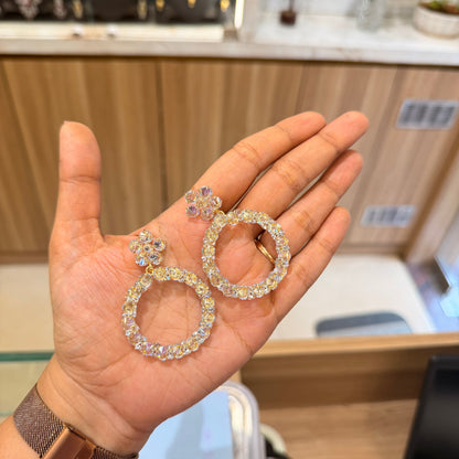 AD Eternal Loop Earring - White