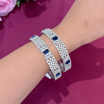 Nilaya AD Bangle With Blue Stone