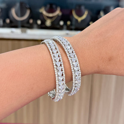 Rihana AD Bangle with Triangle Stone