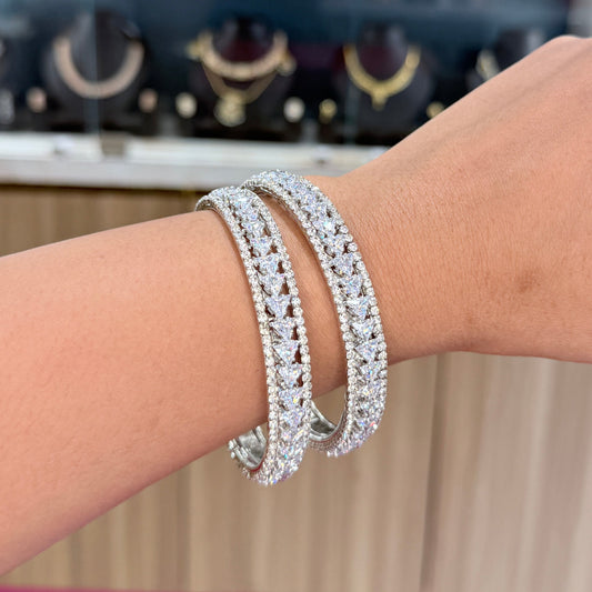 Rihana AD Bangle with Triangle Stone