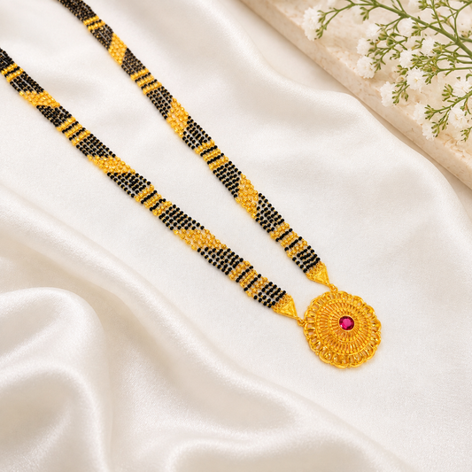 Krisha Long Mangalsutra with Pendant - 38 inch