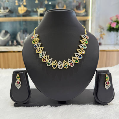Naira AD Necklace - Multicolour