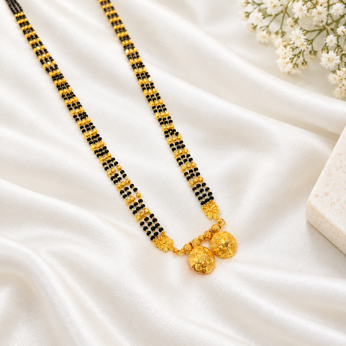 Nandini Long Mangalsutra with pendant - 36 inch