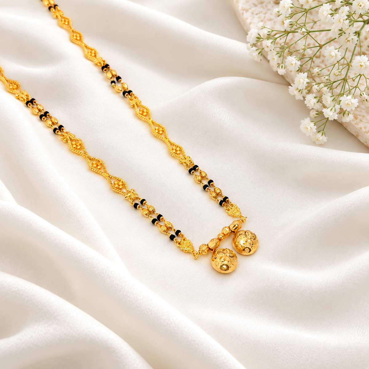 Simran Long Mangalsutra with pendant - 34 Inch