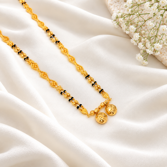 Simran Long Mangalsutra with pendant - 34 Inch