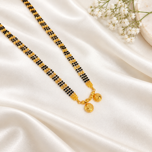 Malvika Long Mangalsutra with pendant- 36 Inch
