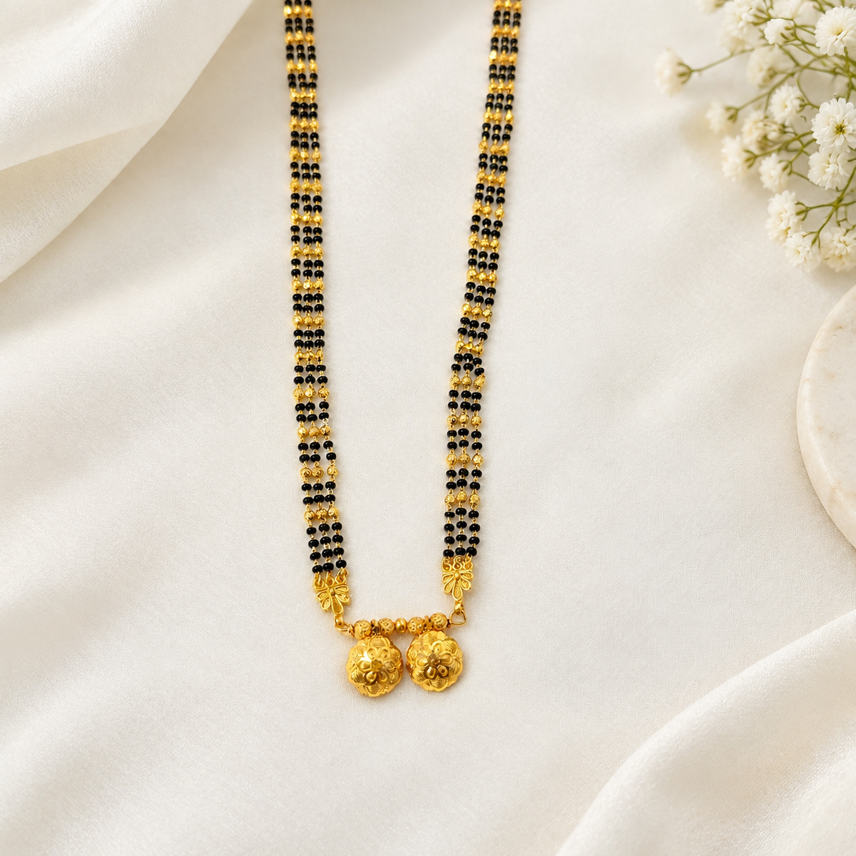Nandini Long Mangalsutra with pendant - 36 inch