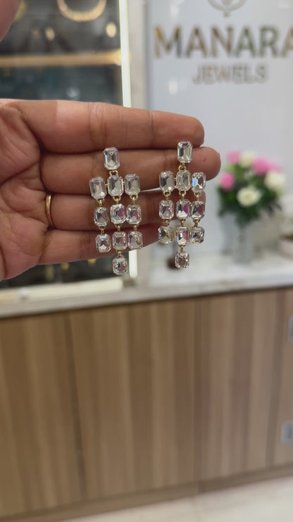 AD Diamond Rainfall Earring