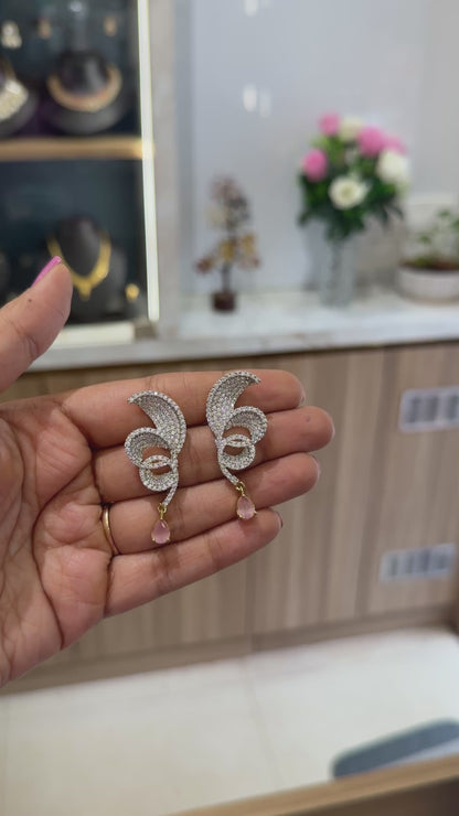 AD Frosty Flutter Pink Earring