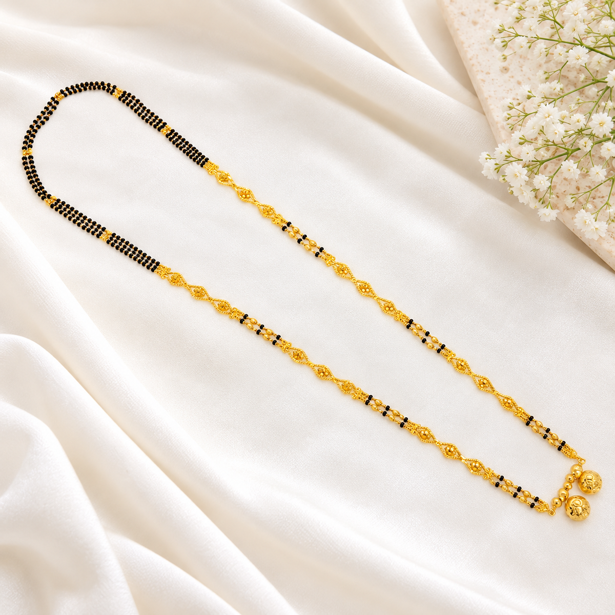 Simran Long Mangalsutra with pendant - 34 Inch