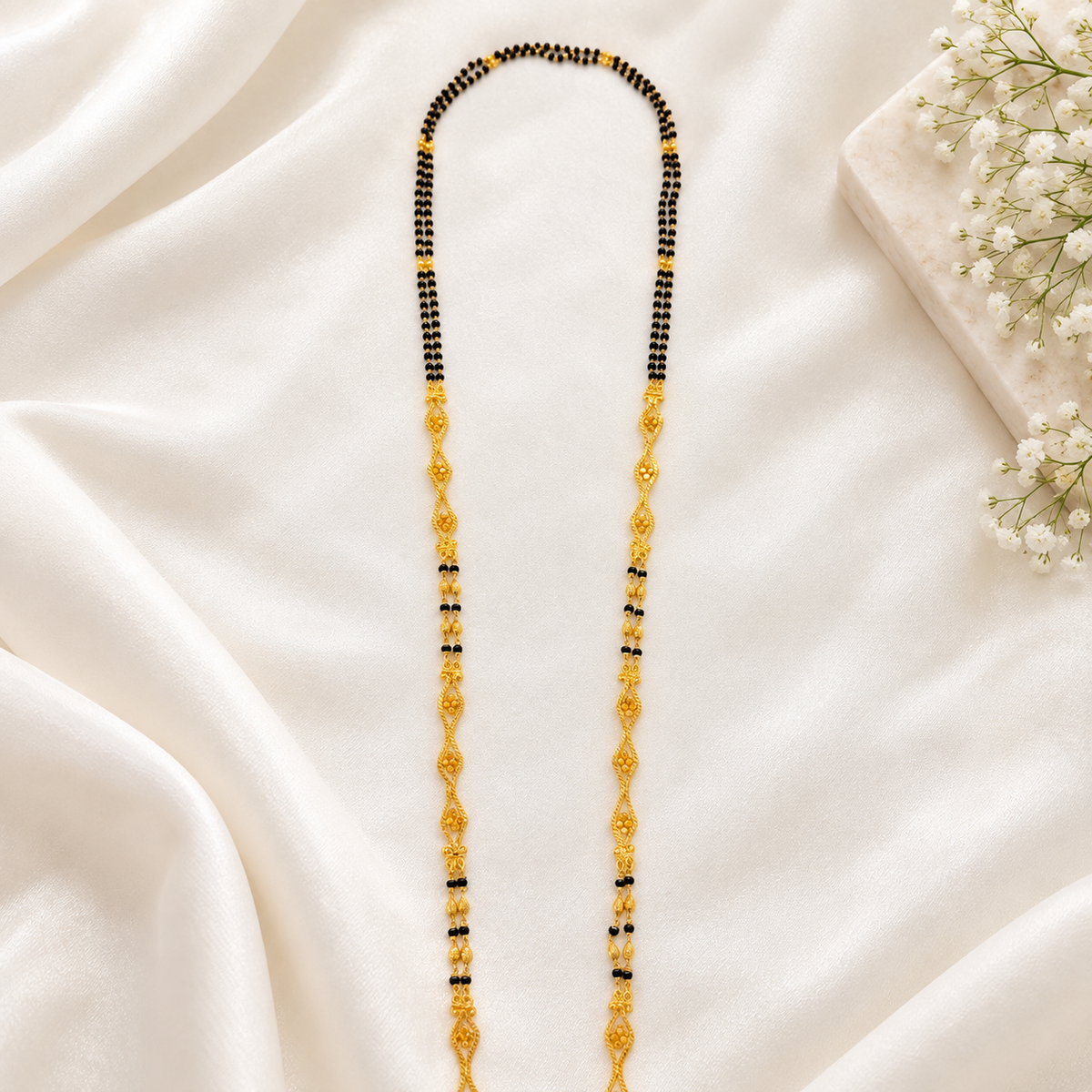 Simran Long Mangalsutra with pendant - 34 Inch